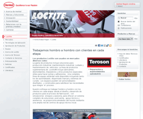 loctite.com.co: Henkel - Trabajamos hombro a hombro con clientes en cada etapa
 Por la marca Loctite® y basado en su soporte técnico y de ventas,  Henkel trabaja en sociedad con  clientes en una amplia gama de mercados.