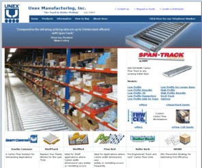 unexflowcell.com: Carton Flow Track Authority | Order Picking System | Warehouse Storage
Unex is the undisputed carton flow track authority. Our quality warehouse order picking systems promise to improve efficiency. We also specialize in gravity flow products for storage.