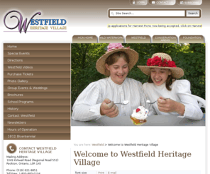 westfieldheritage.ca: Welcome to Westfield Heritage Village - Hamilton Conservation Authority
Hamilton Conservation Authority, located at the western end of Lake Ontario, is the area's largest environmental management agency, and is dedicated to the conservation and enjoyment of watershed lands and water resources.