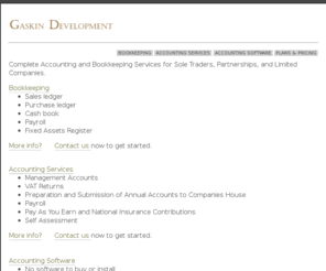 gaskindevelopment.com: Gaskin Development: Essential Tools for Accounting and Finance
Essential tools for todays audit, finance, and accounting professionals.  Annotate with ease.  Annotation for microsoft excel.  Produce cleaner looking spreadsheets.