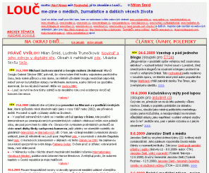 louc.cz: Lou - me-zine o mdich a urnalistice
informace o ceskych mediich