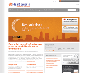 mespages.com: Des solutions d'infogérance pour la sérénité de votre entreprise   | NetBenefit
NetBenefit provide managed hosting, virtualisation and dedicated server hosting solutions that are custom built and scalable to the needs of your business