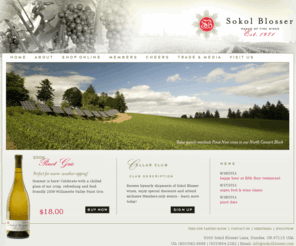 sokolblosser.com: Sokol Blosser / Buy Oregon Wine Online / Red Wine / White Wine
Sokol Blosser is a second generation family owned and operated Winery and Tasting Room in Dundee, Oregon producing Pinot Noir and Pinot Gris wines.