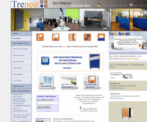 treneo.org: Büro- Stellwand / Stellwände / Trennwand: Büroeinrichtung & Raumgestaltung aus München
Büro Raumteilung und Büroeinrichtung mit Trennwänden