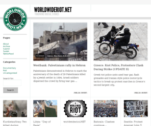 worldwideriot.net: worldwideriot.net | throwing digital stones
we collect riot footage from all over the world