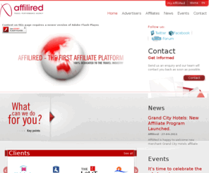 affilired.com: AFFILIRED - Travel Affiliate Platform dedicated to Tourism
AffiliRed is the first affiliate platform 100% focused on travel (hotel chains, travel portals, cruises, airlines...). It connects with many affiliate networks.