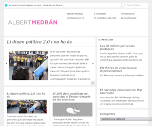 albertmedran.com: E-Campany@: el blog de comunicació política d'Albert Medrán
Comunicació política, màrqueting polític, comunicació online; la reflexió del consultor de comunicació Albert Medrán.