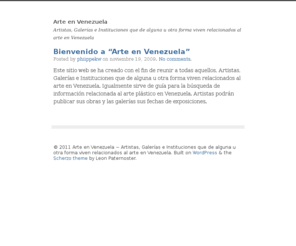 arte-venezuela.com: Arte en Venezuela
Artistas, Galerías e Instituciones que de alguna u otra forma viven relacionados al arte en Venezuela