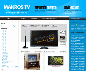 makrostv.com: MAKROS TV - Ofertas Televisiones Televisores DVD Home Cinema Electrodomésticos
Makros TV Ofertas de Televisiones, DVD, Home Cinema, Electrodomésticos