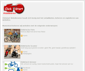 clickstart.nl: Clickstart Webdiensten - Beheer en exploitatie van websites
Clickstart Webdiensten - Beheer en exploitatie van websites