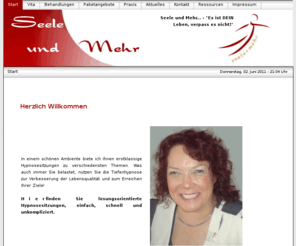 seele-und-mehr.de: Start » Seele und Mehr..., Bettina Wingefeld, Hypnose- und Mentalcoach - Leben ist Veränderung - Geben Sie sich die Chance, Ihr Leben jetzt positiv zu verändern.
Seele und Mehr..., Bettina Wingefeld, Hypnose- und Mentalcoach - Leben ist Veränderung - Geben Sie sich die Chance, Ihr Leben jetzt positiv zu verändern.