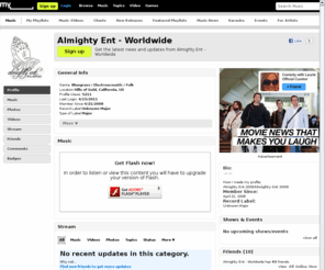 almightyentertainment.com: Almighty Ent - Worldwide | Free Music, Tour Dates, Photos, Videos
Almighty Ent - Worldwide's official profile including the latest music, albums, songs, music videos and more updates.
