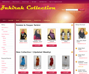 zahirahcollection.com: Zahirah Collection Online Boutique
Collection of latest shawl, pashmina, blouse and shirts online.