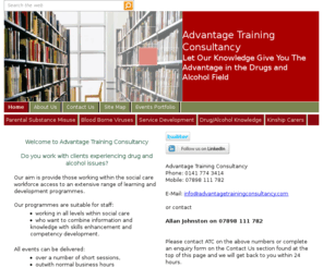 advantagetrainingconsultancy.com: Home
Advantage Training Consultancy offer high quality staff training events for those working with clients experiencing drug and alcohol issues 