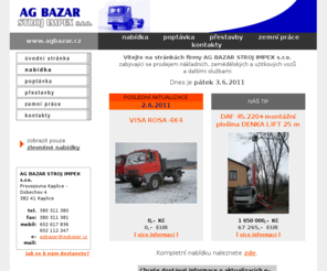 agbazar.cz: AG BAZAR STROJ IMPEX s.r.o.
