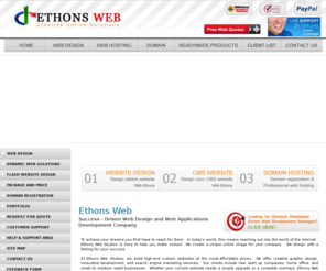 ethonsweb.com: :: ETHONS WEB Creative online Solutions Lahore Pakistan
Ethonsweb, Domain Registration Company, Quality Web Hosting  Company, Website Designing Company, Complete Web Solutions, DHA Main Blouverd Lahore Pakistan.