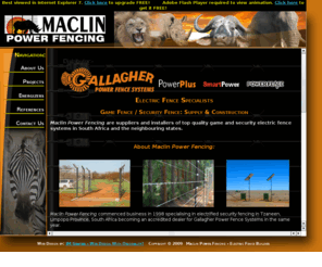 game-fencing.com: Electric Fence | Security Fence Builder - Maclin Power Fencing Africa
Maclin Power Fencing is an electric fence / security fence builder, situated in the Limpopo Province. We install a wide variety of fences and also manufacture offset brackets. We render our services all over Africa.