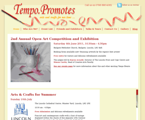 tempopromotes.com: Passionate about arts and crafts :: Welcome to Tempo Promotes
Craft Fairs, Arts and Crafts in Lincolnshire. Tempo Promotes are passionate about crafting and dedicated to the promotion of genuine arts and crafts, lovingly created in the homes and studios of our artists and crafters