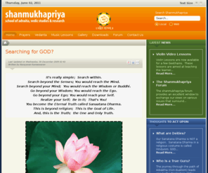 advaitham.org: 
Shanmukhapriya - A Mirror to Your Self.