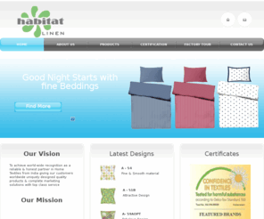 habitatlinen.com: Habitat Linen Home
Home page 