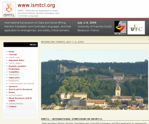 ismtcl.org: www.ismtcl.org | ISMTCL - International Symposium on Data and Sense Mining, Machine Translation and Controlled Languages
