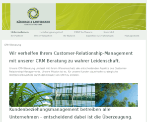 kl-crm.com: CRM Beratung - Customer Relationship Management
Wissensschatz für alle Aspekte von Customer-Relationship-Management. Unsere Mission sind strategische Wettbewerbsvorteile mit CRM und Entwicklung individueller Kundenbeziehungen.