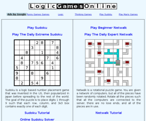 logicgamesonline.com: Logic Games Online - Play Games In Your Browser
Play logic games in your browser.