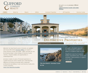 luxurysonomacountyrealestate.com: A website about beautiful Sonoma County Real Estate
 Specializing in the Sonoma wine countries most sought after Estates, Ranches and Vineyards for over 14 years. Our beautiful site is updated daily!