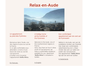 relax-en-aude.com: Relax en Aude, vakantiehuis pyreneeen, appartement, gite, zuid frankrijk
Mooi en comfortabel vakantieappartement aan de rand van Quillan