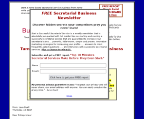 startasecretarialservice.com: Start a secretarial service
The Secretarial Business-In-A-Box gives you everything you need to start your own secretarial business.