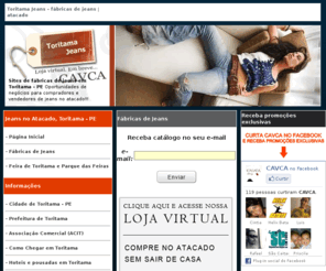 toritama-jeans.com: Toritama Jeans - fábricas de jeans | atacado
Toritama Jeans, site de fábricas de jeans em Toritama - PE. Oportunidades de negócios para compradores e vendedores de jeans no atacado.