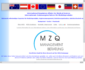 mzq.info: MZQ
Dienstleistung rund um die Zulassung von Medizinprodukten