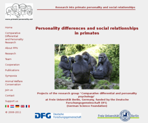 primate-personality.net: Primate Personality Net - Research group "Comparative differential and personality psychology"
