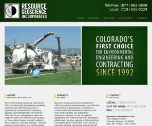 rgicos.com: Resource Geoscience, Inc.
Resource Geoscience, Inc. (RGI) provides comprehensive, cost-effective, environmental assessment, compliance, construction and remediation services.