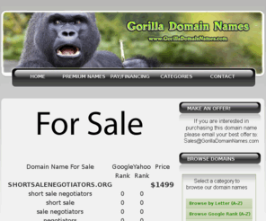 shortsalenegotiators.org: SHORTSALENEGOTIATORS.ORG Short Sale Negotiators org Is For Sale $1499
SHORTSALENEGOTIATORS.ORG Short Sale Negotiators org Is For Sale $1499