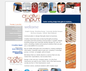 creative-input.co.uk: Graphic Design Company Solihull, West Midlands | Branding Design, Brochure Design, Corporate Identity Designs, Solihull, West Midlands

