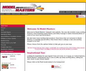 modelmasters.co.uk: Home
Model Masters provides a large selection of model trains and accessories for sale