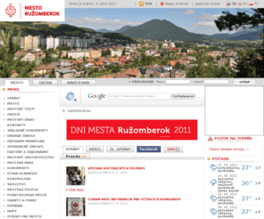 ruzomberok.eu: Mesto Ružomberok - oficiálna stránka Mesta Ružomberok
mesto ruzomberok