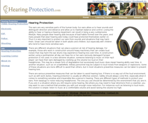 hearing-protection.com: Hearing Protection
There are different situations that can place a person at risk of hearing damage—learn how to prevent harm to your ears. 