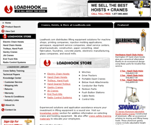 loadhook.com: Cranes & Hoists, Aluminum Gantry Cranes, Electric Chain Hoists, Harrington Hoists, Portable Jib Cranes, Portable Gantry Cranes, Spanco Cranes, Yale Hoists, End Truck Kits and more from Loadhook.com.
Cranes & Hoists, Aluminum Gantry Cranes, Electric Chain Hoists, Harrington Hoists, Portable Jib & Gantry Cranes, Spanco Cranes, Yale Hoists, End Truck Kits & more from Loadhook.com.
