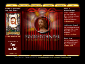 lookystuff.com: PocketChapel.com - Christian Software Altar (Jesus take the Wheel)
PocketChapel is the first Christian software altar for your personal computer. Change the look of your altar and add your wishes to the altar candles.