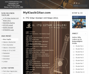 myklasikgitar.com: MyKlasikGitar.com
Türkiye'nin Klasik Gitar Portalı