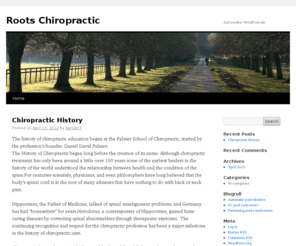 rootschiropractic.com: Roots Chiropractic | Just another WordPress site
