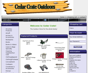 arefreshingmix.com: Cedar Crate Outdoor Sporting Goods for less  - Cedar Crate
Cedar Crate, The outdoor and more store and more Cedar Crate Outdoor store for the whole family