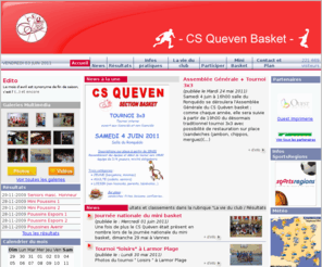 basketqueven.com: CSQ Basket - Accueil
Site du club CSQ Basket