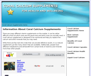 coralcalciumsupplement.net: Buy Coral Calcium Supplements Here | Coral Calcium Supplement
Visit our site to find low prices on Coral Calcium Supplements!
