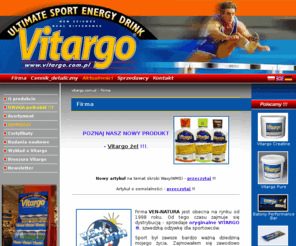 vitargoshop.com: Vitargo - odżywki i napoje energetyczne dla sportowców
Vitargo to odżywki, napoje i batony energetyczne,węglowodanowe,proteinowe,ultrahipotoniczne wspomagające trening. Dystrybutorem Vitargo jest Firma VEN-NATURA.