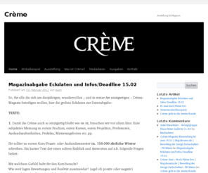 creme-magazin.de: Crème | Austellung & Magazin
