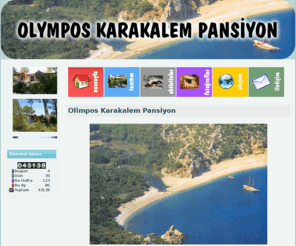 olimposkarakalem.com: Olimpos Karakalem Pansiyon
Doğa ve tarihin iç içe geçtiği eşsiz bölge Olympos'ta Olimpos Karakalem Pansiyon farkıyla sizi unutamayacağınız bir tatil bekliyor.