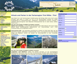 tirolmitte-hotels.net: .:: Hotels in der Ferienregion Tirol Mittel, Tirol     *
Hotels in der Ferienregion Kitzbüheler Alpen-Brixental - Brixen, kirchberg und Westendorf - für Ihren Urlaub und Ferien in Tirol